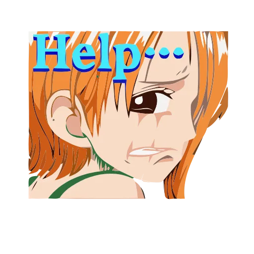 Стикер 6 Анимированный набор эмоджи по аниме «One Piece Ван Пис»