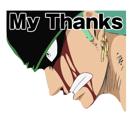 Стикер 5 Анимированный набор эмоджи по аниме «One Piece Ван Пис»
