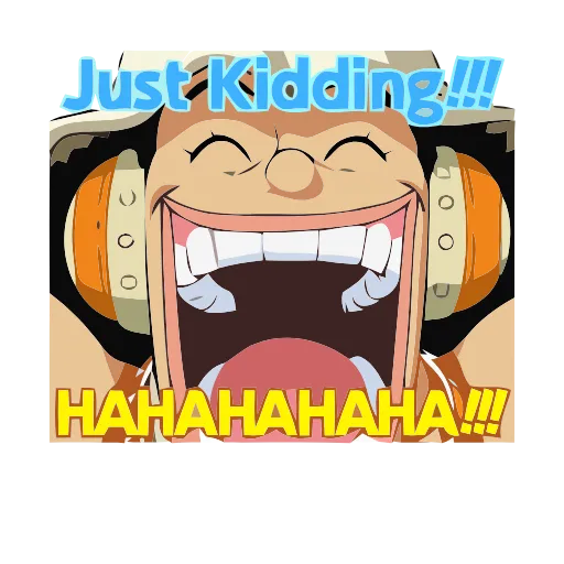 Стикер 9 Анимированный набор эмоджи по аниме «One Piece Ван Пис»