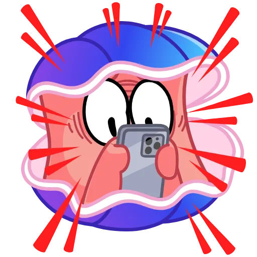 😱 Эмодзи «Ракушка» для Telegram
