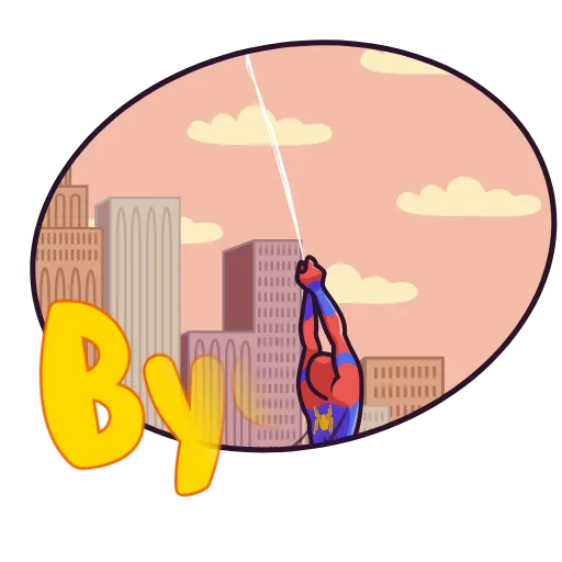 Стикер 9 SpiderMan