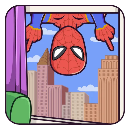 Стикер 5 SpiderMan