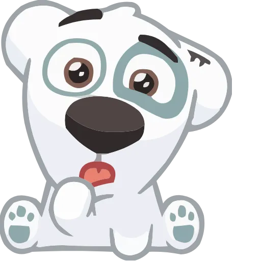 Стикер 18 animals #animeted #cute #our #static #vector #vk