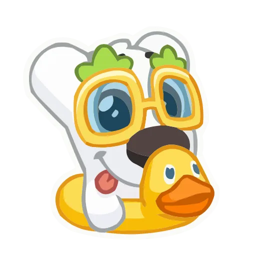 Стикер 60 animals #animeted #cute #our #static #vector #vk