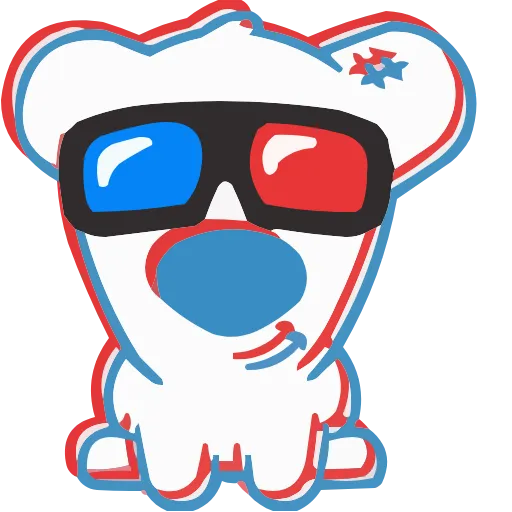 Стикер 23 animals #animeted #cute #our #static #vector #vk