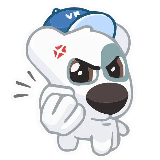 Стикер 33 animals #animeted #cute #our #static #vector #vk