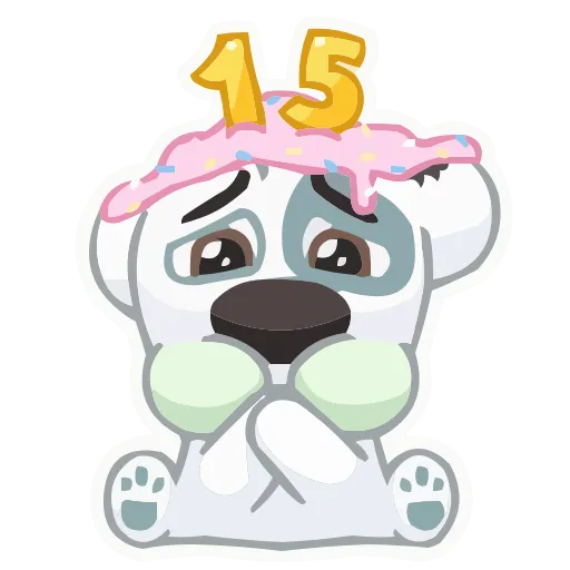 Стикер 39 animals #animeted #cute #our #static #vector #vk