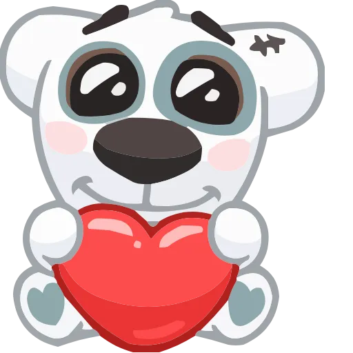 Стикер 4 animals #animeted #cute #our #static #vector #vk
