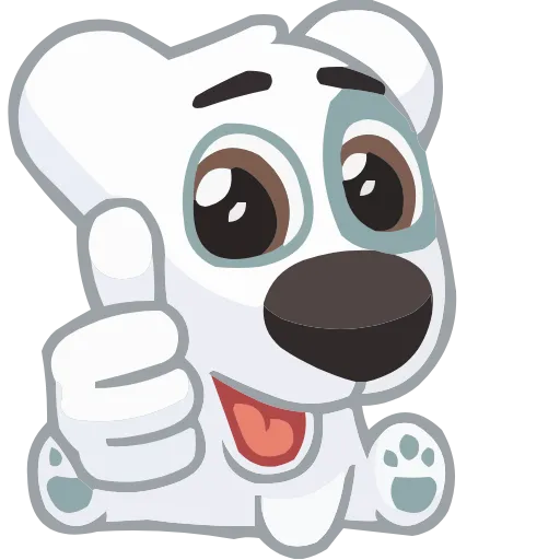 Стикер 2 animals #animeted #cute #our #static #vector #vk