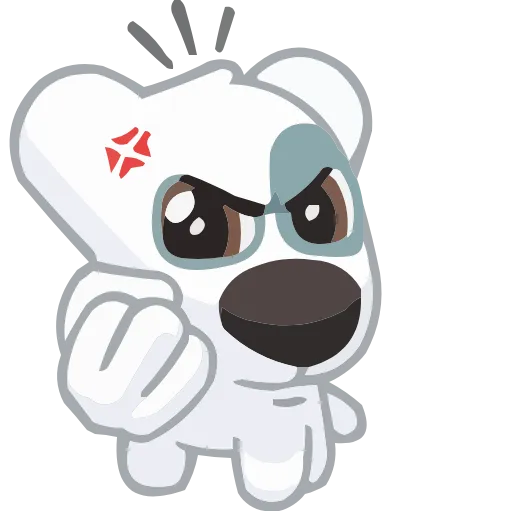 Стикер 10 animals #animeted #cute #our #static #vector #vk