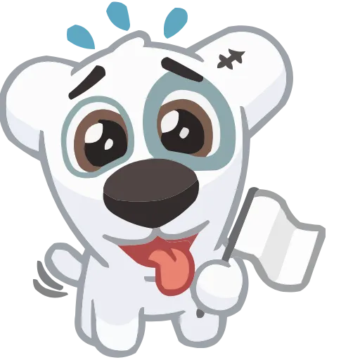 Стикер 44 animals #animeted #cute #our #static #vector #vk