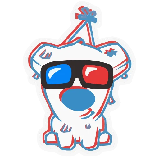 Стикер 58 animals #animeted #cute #our #static #vector #vk
