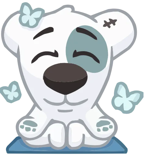Стикер 46 animals #animeted #cute #our #static #vector #vk