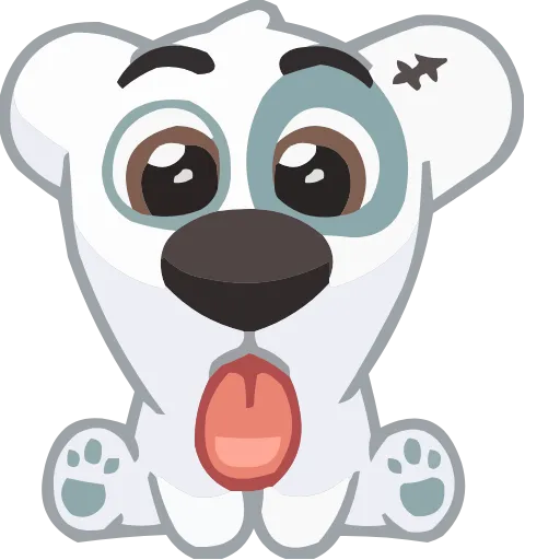 Стикер 6 animals #animeted #cute #our #static #vector #vk