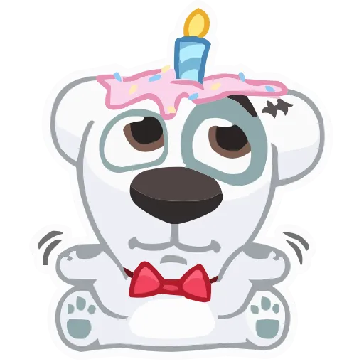 Стикер 36 animals #animeted #cute #our #static #vector #vk