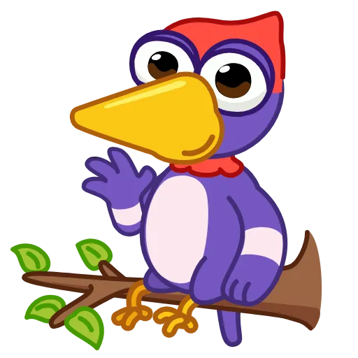Стикер 5 Woodpecker