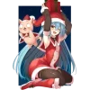 Стикер 26 Xmas Anime