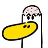 Стикер 51 Annoying Duck