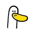 Стикер 54 Annoying Duck