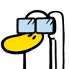 Стикер 50 Annoying Duck