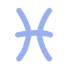 ♓ Эмодзи «Синие буквы, иконки, астрология, знаки зодиака» для Telegram