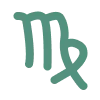 ♍ Эмодзи «Синие буквы, иконки, астрология, знаки зодиака» для Telegram