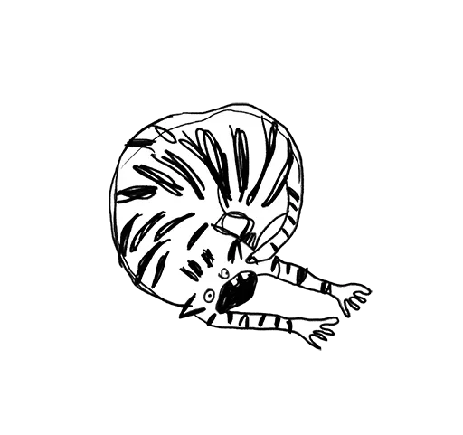 😮 Стикер «Anxious Tigers» для Telegram