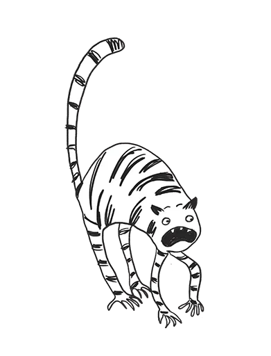 😨 Стикер «Anxious Tigers» для Telegram