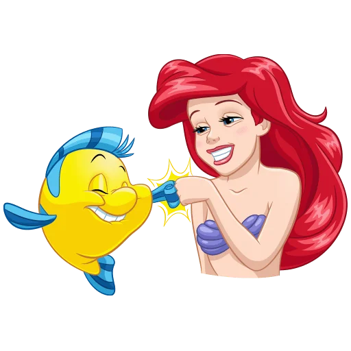 🤝 Стикер «Ариэль Без Текста» для Telegram