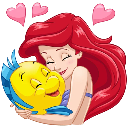 🥰 Стикер «Ариэль Без Текста» для Telegram