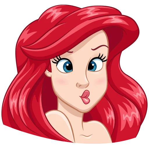 😘 Стикер «Ариэль Без Текста» для Telegram