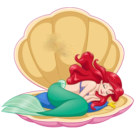 😴 Стикер «Ариэль Без Текста» для Telegram