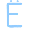 😅 Эмодзи «Голубой шрифт и иконки» для Telegram
