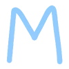 🙂 Эмодзи «Голубой шрифт и иконки» для Telegram