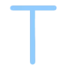 🥰 Эмодзи «Голубой шрифт и иконки» для Telegram