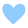 💙 Эмодзи «Голубой шрифт и иконки» для Telegram