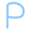 😌 Эмодзи «Голубой шрифт и иконки» для Telegram