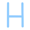 🙃 Эмодзи «Голубой шрифт и иконки» для Telegram