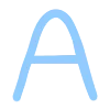 Эмодзи «Голубой шрифт и иконки» для Telegram — обложка