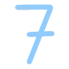 7️⃣ Эмодзи «Голубой шрифт и иконки» для Telegram