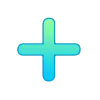 🤩 Эмодзи «Сине-зелёный градиент» для Telegram