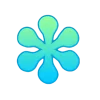 🤩 Эмодзи «Сине-зелёный градиент» для Telegram