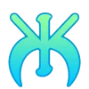 🤩 Эмодзи «Сине-зелёный градиент» для Telegram