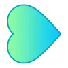 🤩 Эмодзи «Сине-зелёный градиент» для Telegram