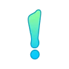 🤩 Эмодзи «Сине-зелёный градиент» для Telegram