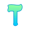 🤩 Эмодзи «Сине-зелёный градиент» для Telegram