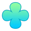 🤩 Эмодзи «Сине-зелёный градиент» для Telegram