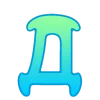 🤩 Эмодзи «Сине-зелёный градиент» для Telegram