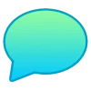 🤩 Эмодзи «Сине-зелёный градиент» для Telegram
