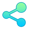 🤩 Эмодзи «Сине-зелёный градиент» для Telegram